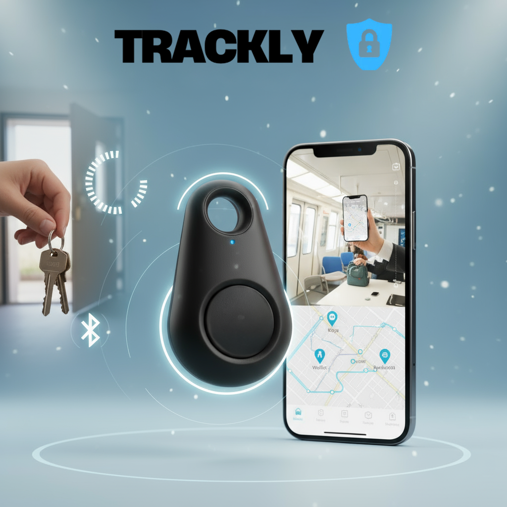 Trackly Mini™ — Localiza os teus animais, chaves e malas