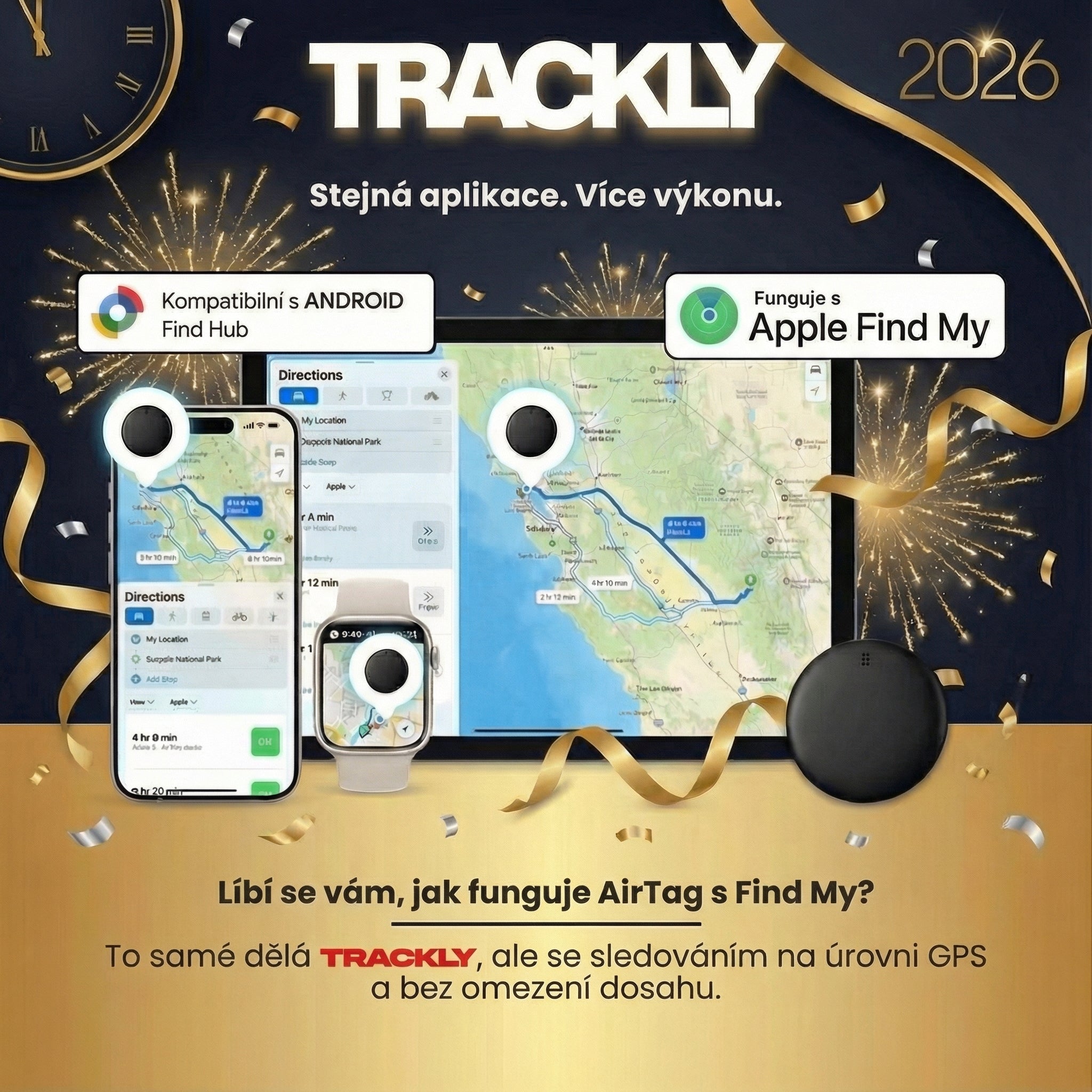 Trackly™ – Není to jen GPS lokátor pro auta. Tvůj pomocník pro nalezení všeho.