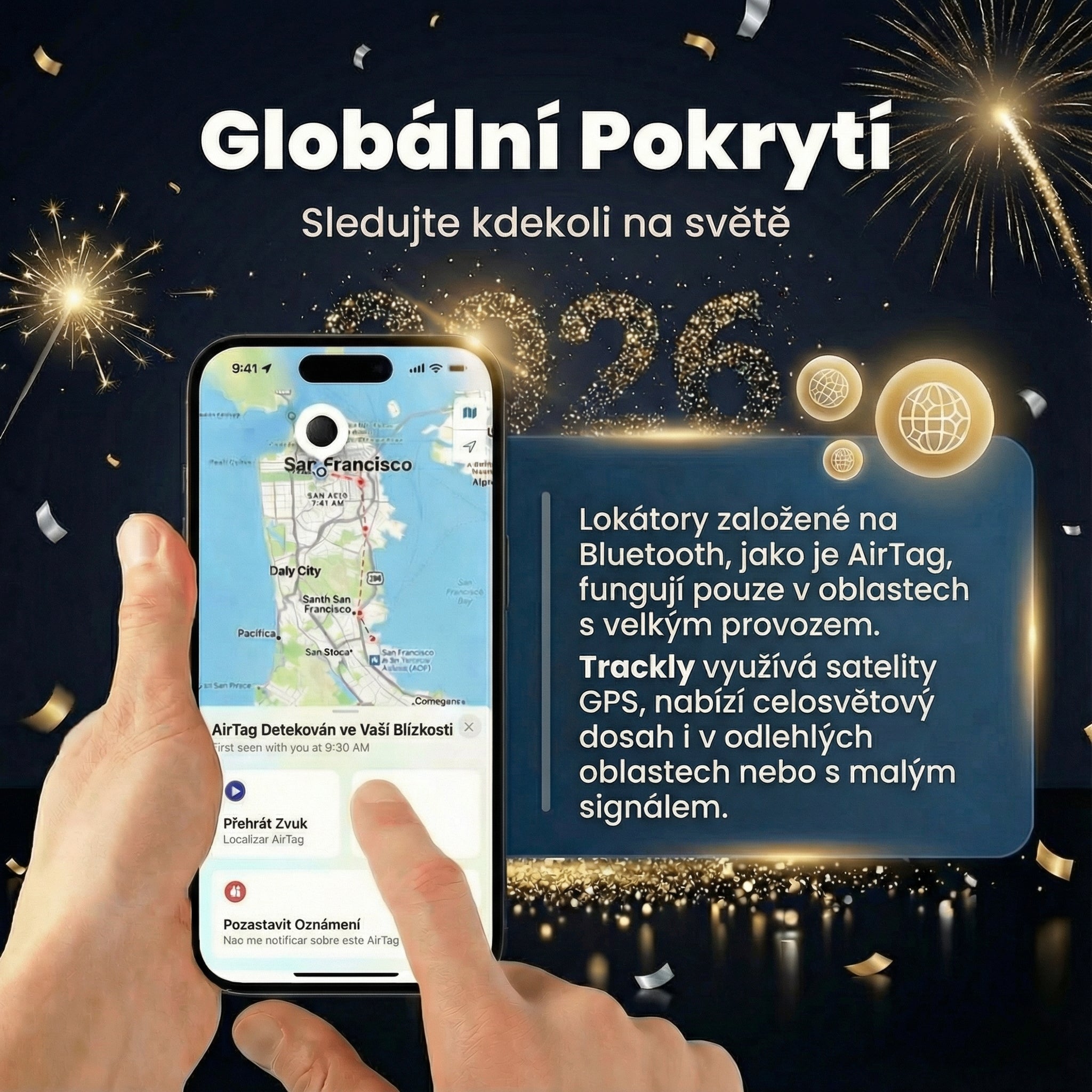 Trackly™ – Není to jen GPS lokátor pro auta. Tvůj pomocník pro nalezení všeho.